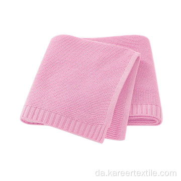Amazon varmt salg bomuld strikket cashmere baby tæppe